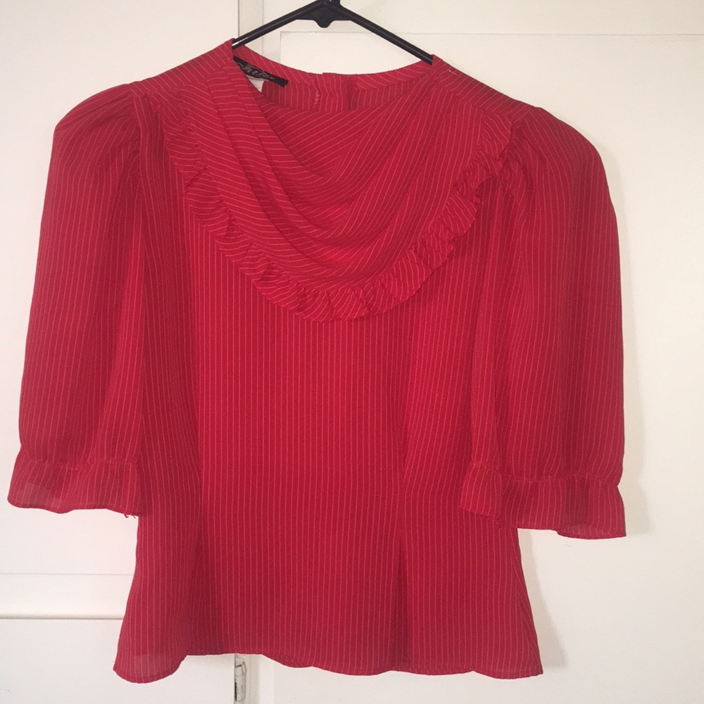 80s/90s Vintage Red Sauci blouse